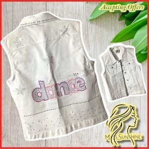 Ikids - clothing - Sz 9-10 years - super cute DANCE Vest with lots of sparkle